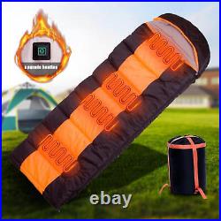 Warm Sleeping Bag Heated Sleeping Bag For Camping Operated With Battery in style