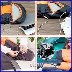 Warm Sleeping Bag Heated Sleeping Bag For Camping Operated With Battery in style