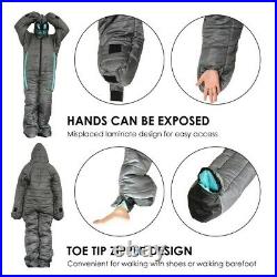Wearable Sleeping Bag Comfortable Durable Camping Sleeping Pouch Outdoor Alien