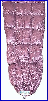Western Mountaineering 35 °F 6 Feet Long Half Zip Light Sleeping Bag Purple