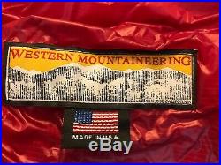 Western Mountaineering Alpinlite 20 Degree Cranberry Sleeping Bag 6FT/6IN/RHZ