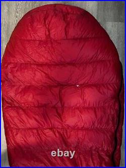 Western Mountaineering Alpinlite 20 Degree Sleeping Bag Red Long Tall 6'6 RH