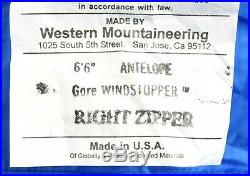 Western Mountaineering Antelope GWS Sleeping Bag 5 Degree 6' 6/RZ /49430/