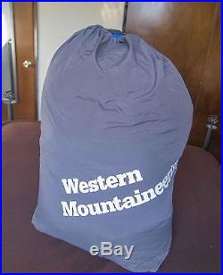 Western Mountaineering Antelope MF Men's Reg Sleeping Bag, 5 deg, overstuffed