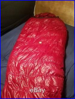 Western Mountaineering Apache MF 15 degree sleeping bag 6ft left zip