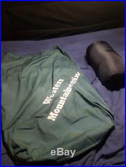 Western Mountaineering Apache MF 15 degree sleeping bag 6ft left zip