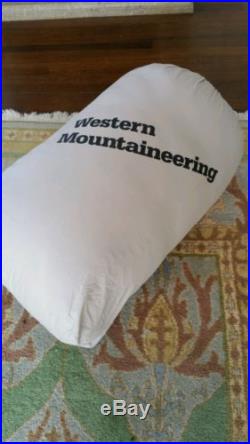 Western Mountaineering Bison 6'-6 down sleeping bag -40° F. ($1,095 new)