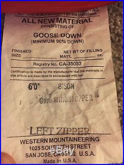 Western Mountaineering Bison GWS sleeping bag