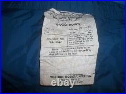 Western Mountaineering Bristle Goose Down Sleeping Bag Goretex Vintage -10 USA