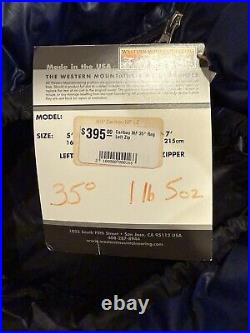 Western Mountaineering Caribou MF Sleeping Bag, 6'0, Left Zip, New with Tag