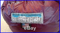 Western Mountaineering HighLite sleeping bag 1 lb! 35 degrees 6'0