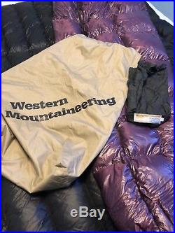 Western Mountaineering Hilite Ultra-Light Down (Mummy) Sleeping Bag sz Long