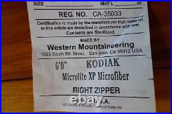 Western Mountaineering Kodiak MF 6' RZ NWT