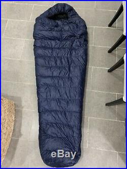 Western Mountaineering MegaLite Down Sleeping Bag 30 Degree Navy Blue, 6 foot