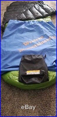 Western Mountaineering MityLite Sleeping Bag semi rectangular bag