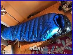 Western Mountaineering Puma MF -25 degree 850+ fill down sleeping bag used once