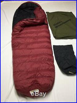 Western Mountaineering Sequoia, semi-rectangular, 5 degree bag. Lightly used