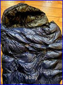 Western Mountaineering Terralite Sleeping Bag 25F Full zip open Ultralight