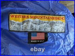 Western Mountaineering Ultralite, 6'0, Left Zip, Royal Blue, Goose Down