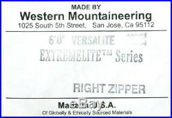 Western Mountaineering Versalite Sleeping Bag 10F Down 6ft/Right Zip /51044/