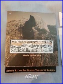 Western Mountaineering sleeping bag, 35 degree rating