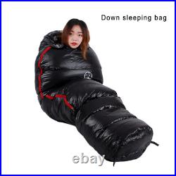 White Goose Down Filled Adult Mummy Style Sleeping Bag Fit for Winter Thermal