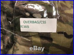 Wiggy's Multicam Overbag/css Sleeping Bag Xlwb New Open Packing