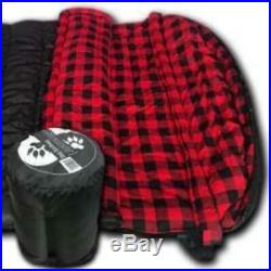 Wolftraders 0°F 2-Person Premium Comfort Sleeping Bag BLK/RED
