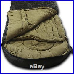 Wolftraders LoneWolf -30 Oversized Premium Comfort Sleeping Bag, Black/Tan