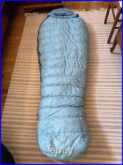 Women's Marmot Pinnacle 15°F Down Fill Sleeping Bag Reg RH EUC