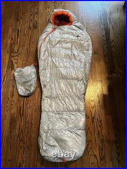 Women's REI Co-op Magma 30 Sleeping Bag / Regular Right Zip Grey $349 Value