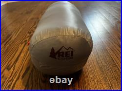 Women's REI Co-op Magma 30 Sleeping Bag / Regular Right Zip Grey $349 Value