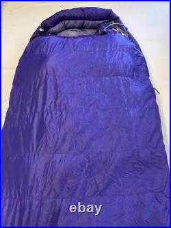 Womens MARMOT Purple -2.2 F 650 Down Fill Ouray Sleeping Bag 28 X 79