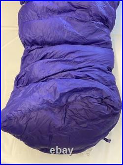 Womens MARMOT Purple -2.2 F 650 Down Fill Ouray Sleeping Bag 28 X 79