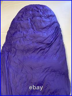 Womens MARMOT Purple -2.2 F 650 Down Fill Ouray Sleeping Bag 28 X 79