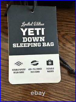 Yeti 41°F Down Sleeping Bag (Large Size) 650+ Fill Power Navy/Charcoal NEW