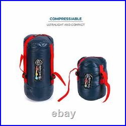 ZOOOBELIVES Ultralight Backpacking 32-50F Down Sleeping Bag 27oz Ultra Comp