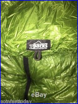 ZPACKS Ultra Light weight Backpacking Sleeping Bag / Quilt 1 lb