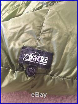 ZPacks 30 degree sleeping bag zippable ultralight down quilt