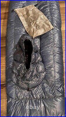 Zpacks ultralight Classic Sleeping Bag, 20F size slim-short with Goose Down hood